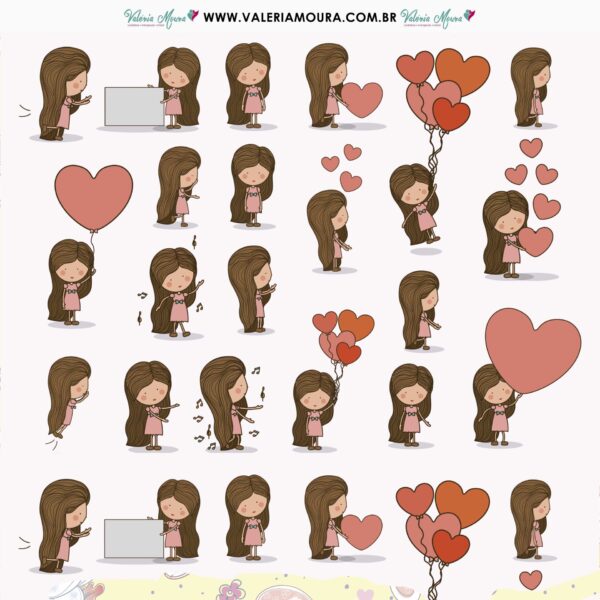 Pacote De Folhas Para Scrapbook – Boneca
