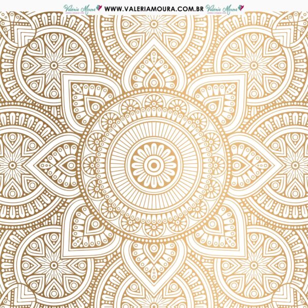 Pacote De Folhas Para Scrapbook – Mandala