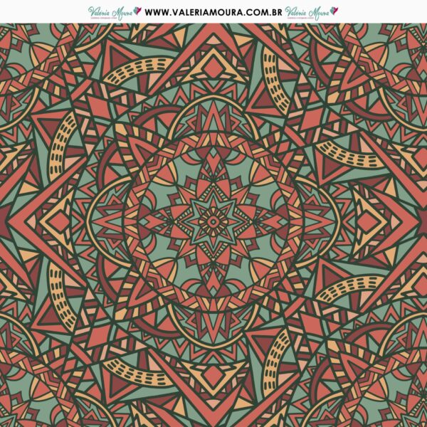 Pacote De Folhas Para Scrapbook – Mandala - Imagem 2