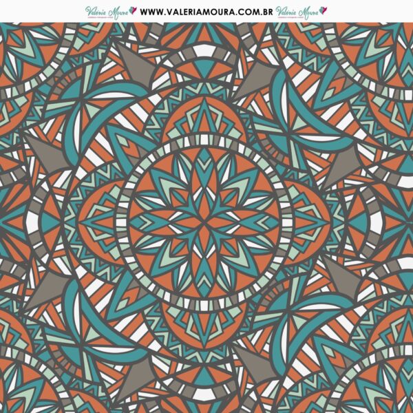 Pacote De Folhas Para Scrapbook – Mandala - Imagem 3