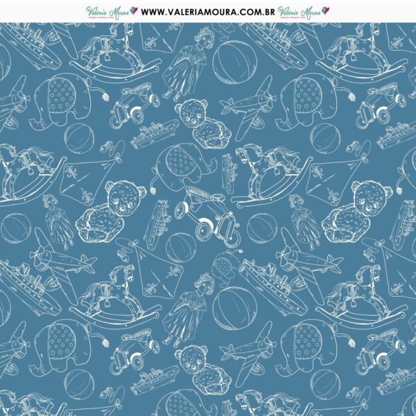 Pacote De Folhas Para Scrapbook – Brinquedos - Imagem 2